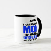 Proud Firefighter Mom Tasse (VorderseiteRechts)