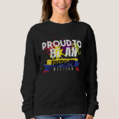 Proud firefighter Profession career worker working Sweatshirt (Vorderseite)