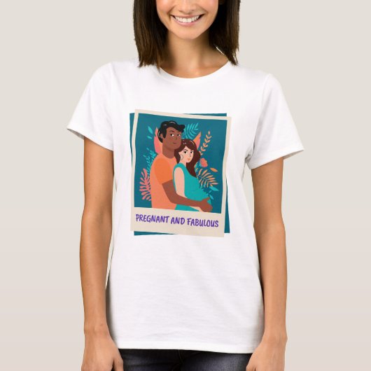 Proud First Mother - Baby on Way T-Shirt (Vorderseite)