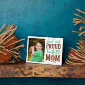 Proud Football Mama Family Foto Fotoplatte (Seite)