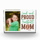 Proud Football Mama Fotoblock (Vorderseite)