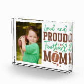 Proud Football Mama Fotoblock (Rechts)
