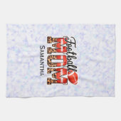 Proud Football Mama - Game Day Enthusiasten Geschirrtuch (Horizontal)