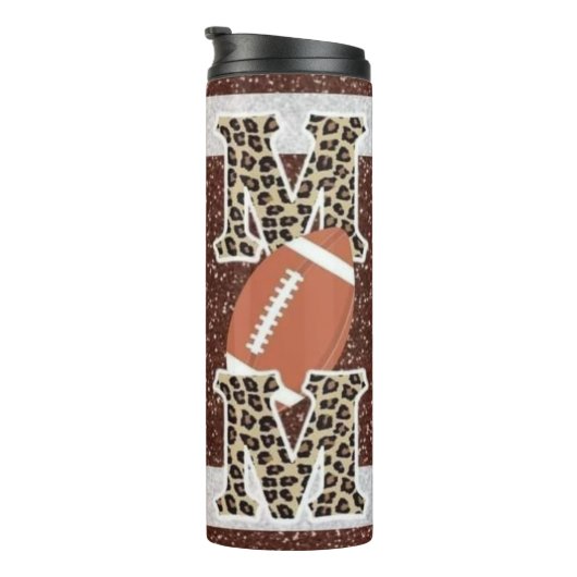 Proud Football-Mama Thermosbecher (Nach rechts gedreht)