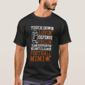 Proud Football Mimi Grandma Mimi Of A Football Pla T-Shirt (Vorderseite)