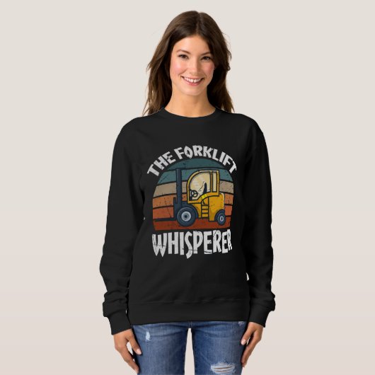 Proud Forklift Operator Warehouse Forklift Driver Sweatshirt (Vorne ganz)