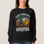 Proud Forklift Operator Warehouse Forklift Driver Sweatshirt (Vorderseite)