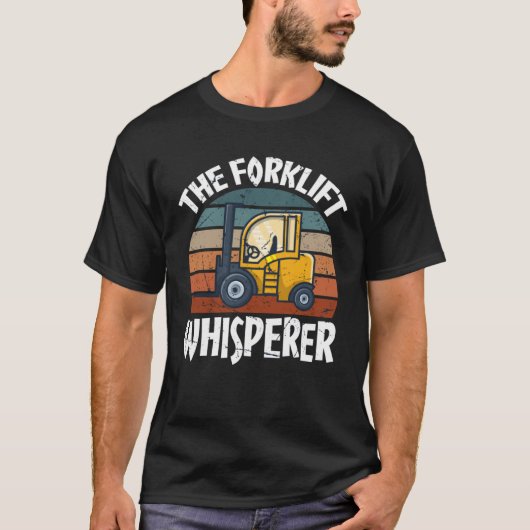 Proud Forklift Operator Warehouse Forklift Driver T-Shirt (Vorderseite)