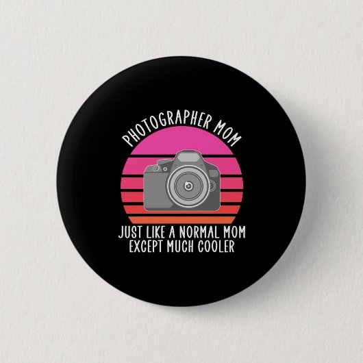 Proud Fotograf Mama Button (Vorderseite)