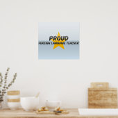 Proud-Fremdsprachenlehrer Poster (Küche)