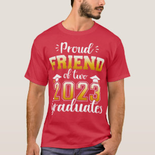 Proud Freund zwei Klasse 2023 Absolventen Senior G T-Shirt