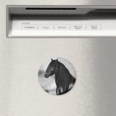 Proud Friesian Black Hengst Magnet (In Situ (Geschirrspüler))