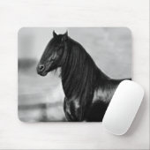 Proud Friesian Black Hengst Mousepad (Mit Mouse)