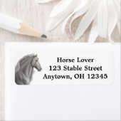 Proud Friesian Horse Label (Insitu)