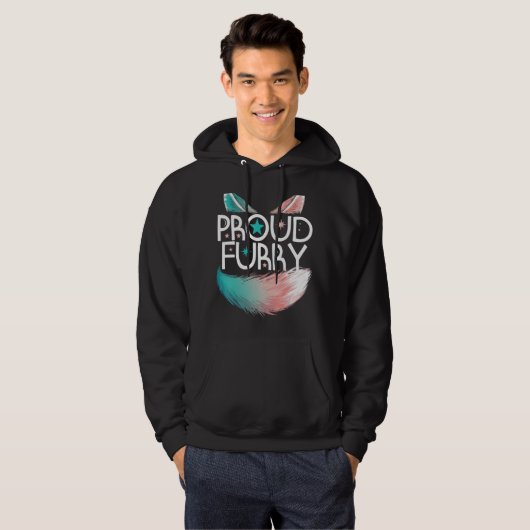 Proud Furry Fandom Cosplay Animal Lover Furries Fu Hoodie (Vorne ganz)