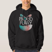 Proud Furry Fandom Cosplay Animal Lover Furries Fu Hoodie (Vorderseite)