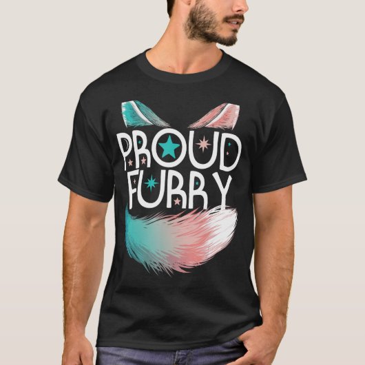 Proud Furry Fandom Cosplay Animal Lover Furries Fu T-Shirt (Vorderseite)