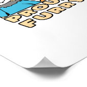 Proud Furry Niedlich Funny Furry Fandom Fursuit Ge Poster (Ecke)