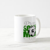 Proud-Fußball-Mama in Grün Kaffeetasse (VorderseiteRechts)
