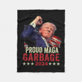 Proud Garbage Trump Unterstützer 4 Fleecedecke (Vorderseite)