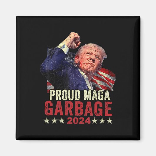 Proud Garbage Trump Unterstützer 4 Magnet (Vorne)