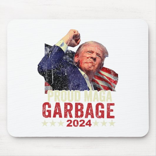 Proud Garbage Trump Unterstützer 4 Mousepad (Vorne)