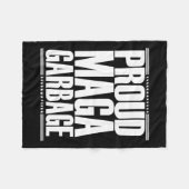 Proud Garbage Trump Unterstützer 5 Fleecedecke (Vorderseite (Horizontal))