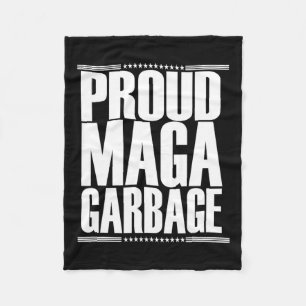 Proud Garbage Trump Unterstützer 5 Fleecedecke