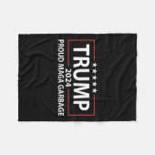 Proud Garbage Trump-Unterstützer 6 Fleecedecke (Vorderseite (Horizontal))