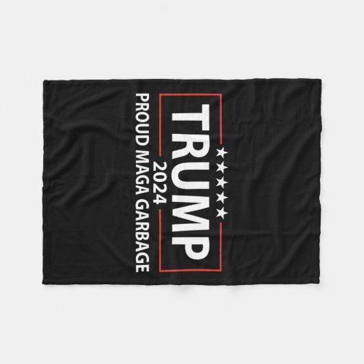 Proud Garbage Trump-Unterstützer 6 Fleecedecke (Vorderseite (Horizontal))