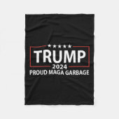 Proud Garbage Trump-Unterstützer 6 Fleecedecke (Vorderseite)