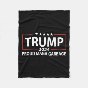 Proud Garbage Trump-Unterstützer 6 Fleecedecke