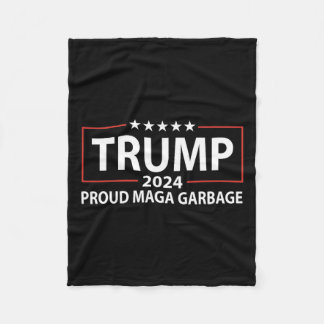 Proud Garbage Trump-Unterstützer 6 Fleecedecke