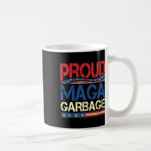 Proud Garbage Trump Unterstützer Kaffeetasse (Rechts)