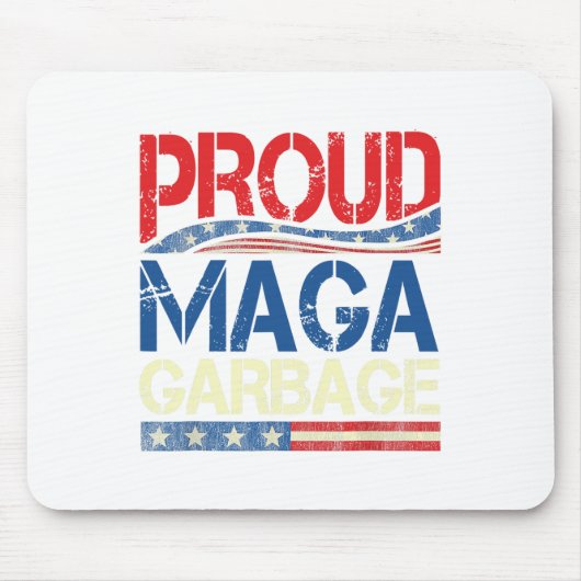 Proud Garbage Trump Unterstützer Mousepad (Vorne)