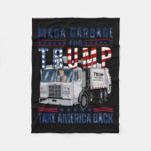 Proud Garbage Trump Unterstützer Trump Garbage Tru Fleecedecke (Vorderseite)
