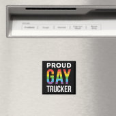 Proud Gay Trucker Magnet (In Situ (Geschirrspüler))