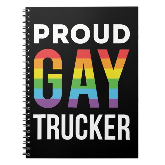 Proud Gay Trucker Notizblock (Vorderseite)