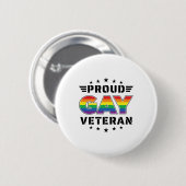 Proud Gay Veteran Pride Monat Veteran Tag Button (Vorne & Hinten)