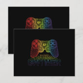 Proud Gaymer, Gay Pride Gaming RSVP Karte (Vorne/Hinten)