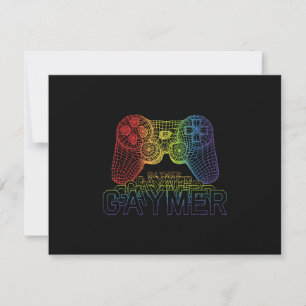 Proud Gaymer, Gay Pride Gaming RSVP Karte