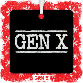 Proud Gen X Gen Xer Generation X Gen X X Ornament Aus Metall