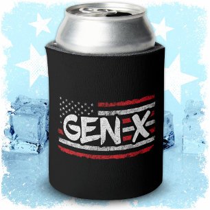 Proud Gen Xer Generation X American Flag Gen X Dosenkühler
