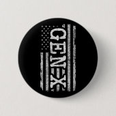 Proud Generation X Gen Xer American Flag Gen X Button (Vorderseite)
