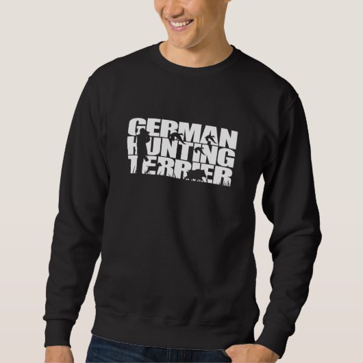 Proud German Hunting Terrier hunting hound dog bre Sweatshirt (Vorderseite)