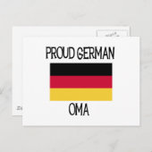 Proud German Oma Postkarte (Vorne/Hinten)