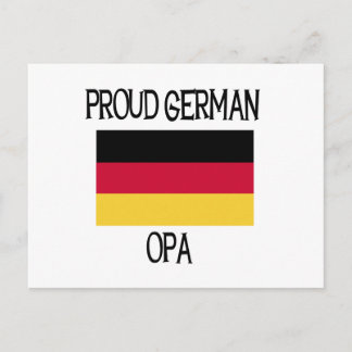 Proud German Opa Postkarte