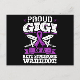 Proud Gigi Of A Rett Warrior Syndrom RTT Awarenes Postkarte