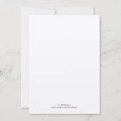 Proud Giraffe Einladung (Rückseite)