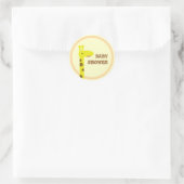 Proud Giraffe Runder Aufkleber (Tasche)